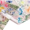 5 Blush Rectangular 54" x 108" Plastic Tablecloths with Butterfly Floral Print