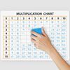 SCRIBBLEDO 10 Pack Dry Erase Multiplication Chart White Board 9" x 12" Multip...