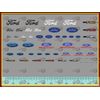 1/43 "Assorted "Ford"  Emblems" Decal  SCR-143-0590