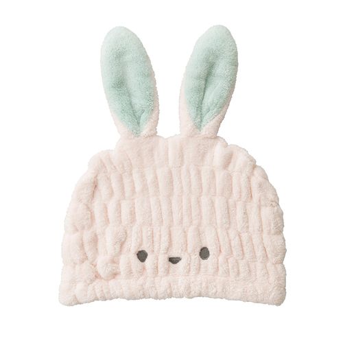 CB Japan Carari Zooie Collection Towel Cap, Rabbit, Absorbent, Quick Drying, Kids Cap, Microfiber
