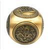 Antique-Style Brass Spherical Fidget Toy, with a six-Sided Design