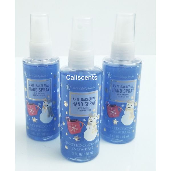 Bath & Body Works FROSTED  COCONUT SNOWBALL Antibacterial Hand Sanitizer X3