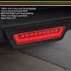 Rear Bumper Diffuser Spoiler Lip LED Brake Light For Chevrolet Malibu 2013-2015