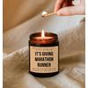 It's Giving Marathon Runner Candle - Marathon Decoration - Gift for Him/Her