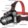 Brightest 9900000LM LED Motion Sensor Headlight USB Zoomable Headlamp Flashlight