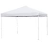 10 x 10 FT Pop Up Foldable Waterproof Canopy Tent Adjustable Height w/ Bag White