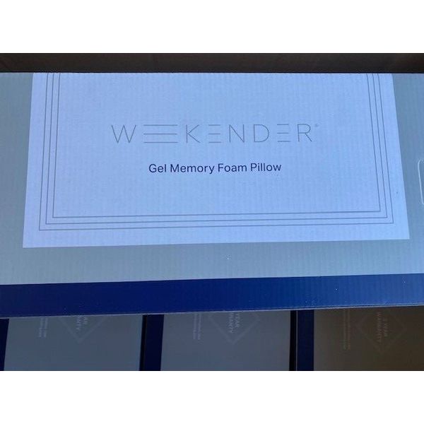 WEEKENDER WKSS30GF Memory Foam Pillow, Standard, White - BUY MORE & SAVE!!!