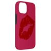 Beautiful Powerful Red Lipstick Kiss Isolated Case for iPhone 14
