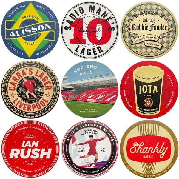 Liverpool Beer Mats 2nd Edition x9