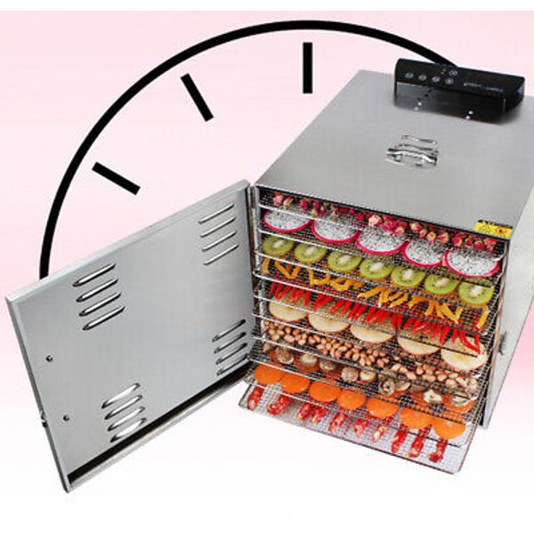 TECHTONGDA 110V 10 Layers Dehydrator Fruit Vegetable Pet Food Herbs Dry Machine