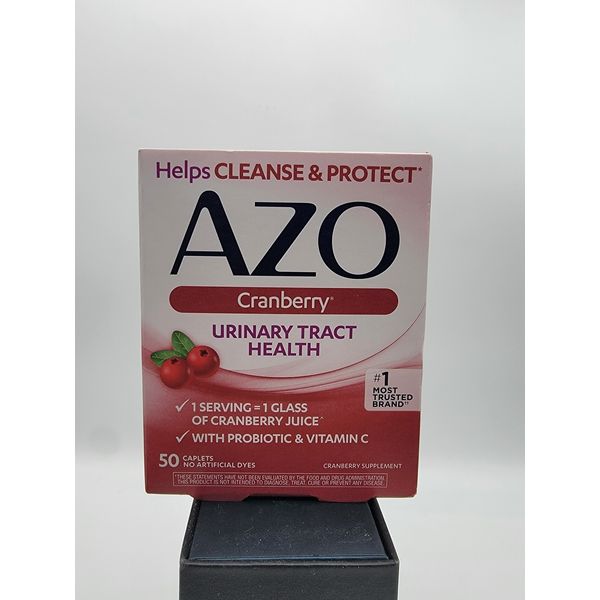 AZO Cranberry Urinary Tract Health 50 Caplets Exp 03/2025