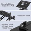 Adjustable Laptop Stand for Desk – Foldable Metal Riser with Ventilation Slots