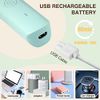 Waterproof Bikini Trimmer Women Electric Razor for Bikini Legs Pubic Hair Rechargeable Electric Shaver for Women Hair Removal with Snap-in Ceramic Blades IP7X Washable Head,Wet and Dry Use,Green