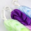ROSENICE 3pcs Bath Shower Mesh Puff Sponge Back Scrubber Exfoliating Loofah (Assorted Color)