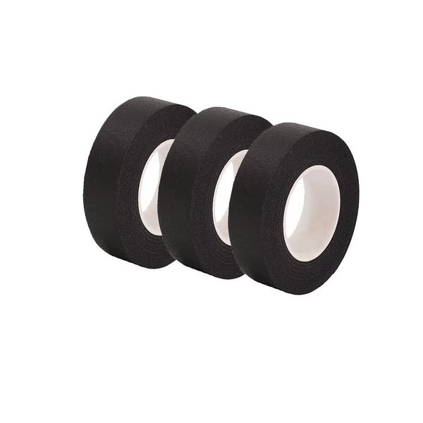 3 Rolls Black Masking Tape Painters Tape Wide 3/4 Inch X 33 Yards, Paper Tape fo