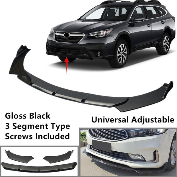 Add-on Universal Adjustable Fit For Subaru Outback 20-23 Front Spoiler Splitter