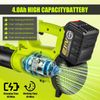 Upgraded Cordless Leaf Blower 540CFM Handheld Electric Leaf Blower With Battery