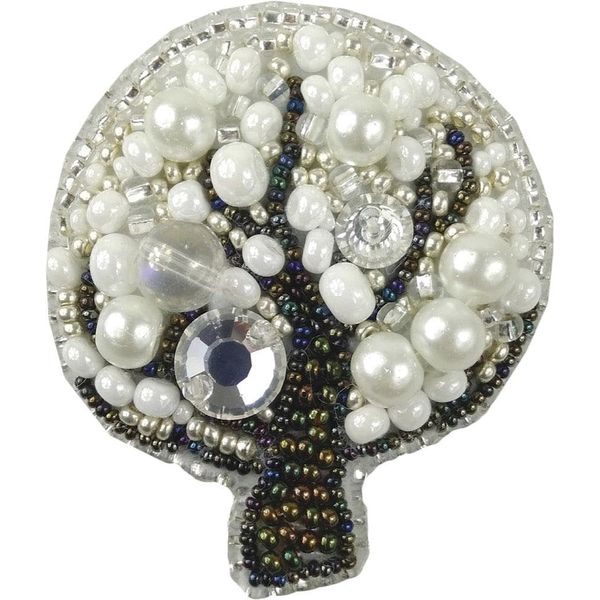 Crystal Art Beadwork kit for Creating Brooch BP-208C Tree