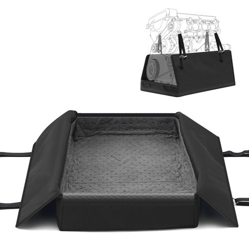 Tallew Universal Engine Diaper Absorbent Pads Not Sfi Rated Splash Panel Shield Under Diaper Fits 6 to 10 Quart Wet Sump Systems Black
