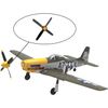 3pcs 4-Blade Propeller, Compatible with Volantexrc Brushless  P-51D  RC Plane