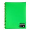 D.RECT Display Book PP A4, 20 Pockets, Display Folder, Solid, Presentation Folder, Offer Folders, Spiral Display Book, Green