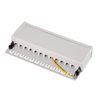 LogiLink Professional Field Patch Panels, Table/Wall/Desktop, STP (Shielded) light grey 12-Port