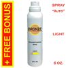 BRONZE - Sunless Self Tanning Spray (Auto) - LIGHT - 6 oz + Best Tanner Mitt