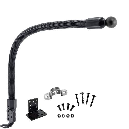 AccessoryBasics Heavy Duty Limo Truck Semi Fleet Floor Seat Bolt Mount w/22mm Ball for Garmin dezl OTR1000 OTR1010 OTR800 OTR810 RV 1090 1095 890 895 DriveSmart 86 8"-10" Truck GPS