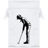 Azeeda 15cm 'Golf Lady' Satin Drawstring Bag/Pouch (SB00089417)