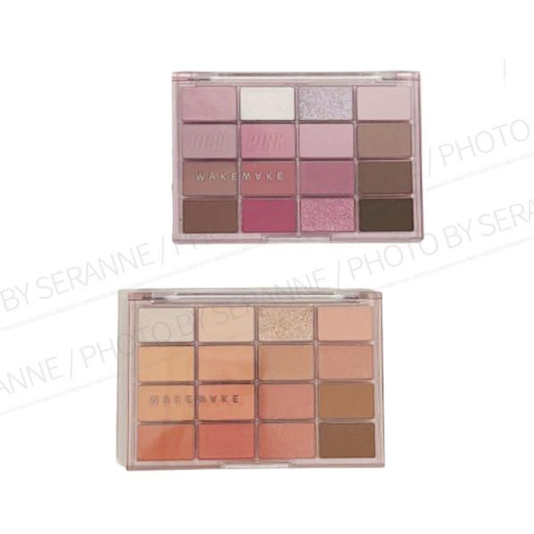 WakeMake Soft Blurring Eye Palette 16 Colors 08 Candy Coral Blurring