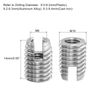 uxcell 15pcs Self Tapping Thread Inserts Internal M6-1 External M10x14 303 Stainless Steel Slotted Thread Repair Insert Nuts