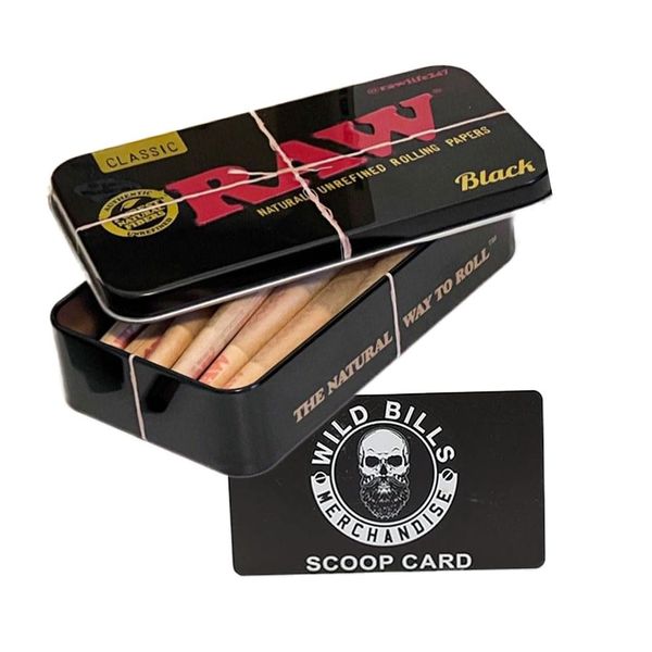 15 Raw King Size Cones with Raw Tin Carrying Case