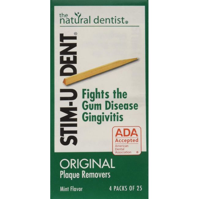 STIM-U-DENT Original Plaque Removers Mint -- 100 Toothpicks