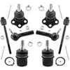 Front Upper Lower Ball Joints Inner Outer Tie Rods for Dodge Dakota 2000-2004