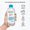 Garnier SkinActive Micellar Water For Waterproof Makeup, Facial Cleanser & Makeup Remover, 13.5 Fl Oz (400mL), 2 Count (Packaging May Vary)