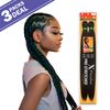 Sensationnal Braids XPRESSION 3X Pre-Stretched Braid 58 inches (3-pack, 1)
