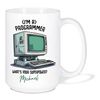 Computer Design Coffee Mugs, Customized Coder Ceramic Cups, Programming White Mugs, Software Developer Tea Cups, Personalized Name Mugs For Software Engineers, Programming-Inspired Tea Cups
