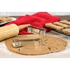 Fox Run Dog Bone Cookie Cutter Set, Stainless Steel, 3-Piece