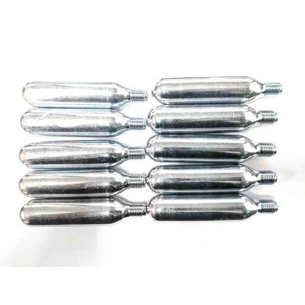 Liss CO2 Cartridges, 12g Threaded, 10-Pack