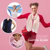 Basic Sense Plain Chiffon Soft Sheer Scarf, Peach