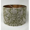 Moss Green Hare Pheasant Brushed Copper Drum Lampshade