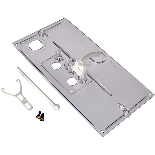 Geberit 240026001 Protective Plate with Lever Mechanism and Shackle Transparent