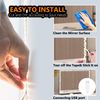 SANSUN LED Vanity Mirror Lights for Makeup Dressing Table Vanity Set, Zigzag 4m Flexible LED Strip Light, Non-Dimmable (Mirror Not Include)