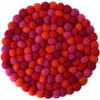 Decorand DEKORANDO Felt Round Coaster L 1 Piece (Red x Orange)