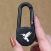 Azeeda 'Hummingbird in Flight' Compass Keyring (KC00030225)