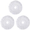 3 Pack Mop Head Replacement Spin Mop Replacement Head Microfiber Spin Mop Refills Easy Cleaning Round Shape Standard Size