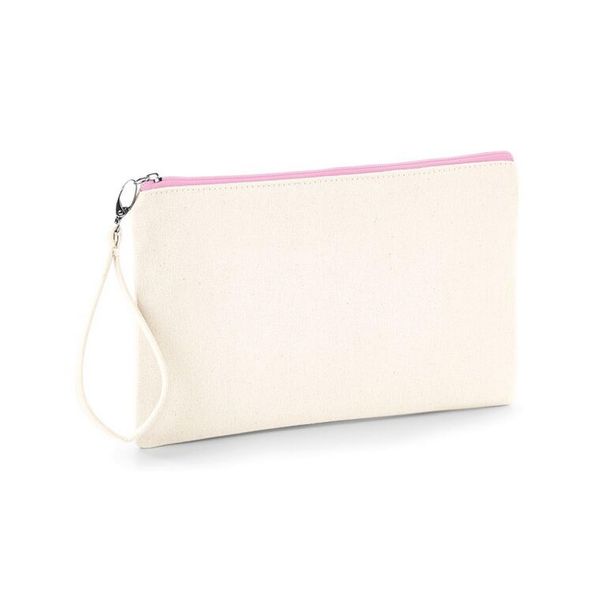 Westford Mill - Canvas Wristlet Pouch - White