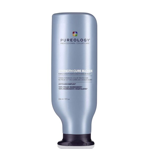 Pureology Strength Cure Blonde Purple Conditioner for Blonde & Lightened Color-Treated Hair, 9 Fl Oz