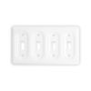 XVQ Ceramic Switch Plates Outlet Covers Switch Plate Cover White(Quad Toggle)