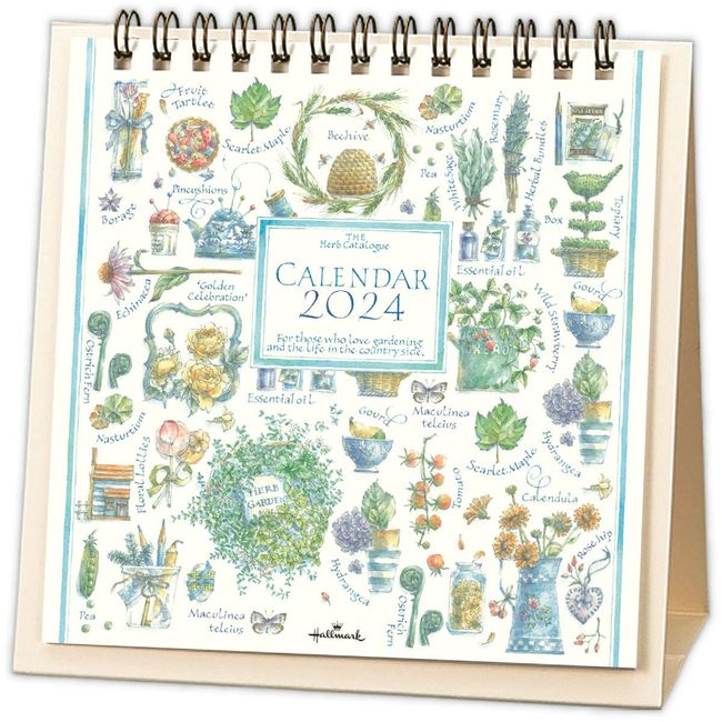 Hallmark 824-365 Japan Hallmark 2024 Calendar Tabletop Herb Catalog